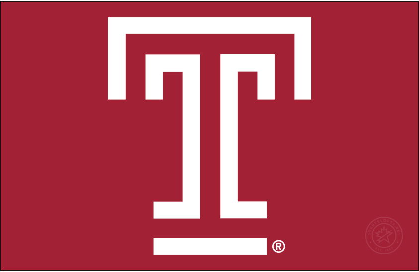 Temple Owls 2020-Pres Primary Dark Logo v2 diy iron on heat transfer